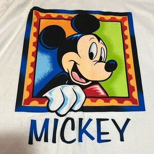 VINTAGE DISNEY MICKEY MOUSE  GRAPHIC PRINT SHORT SLEEVE T SHIRT SIZE XL NEW